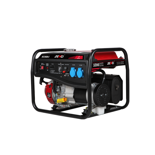 Бензинов генератор Senci SC-3500E Lite – 3,1 kW мощност, резервоар 15 л.